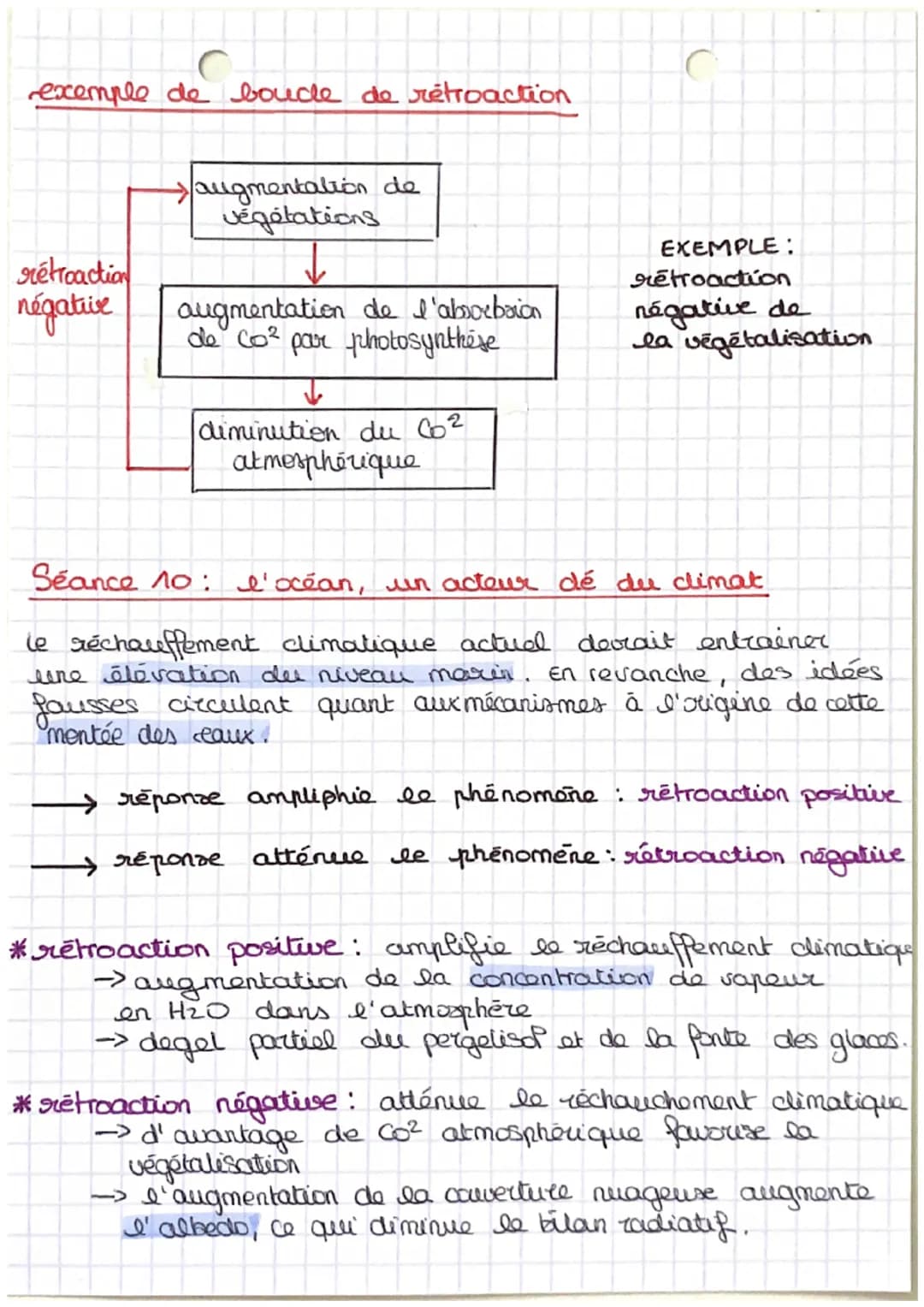 controle n°3.
Enseignement Scientifique S.V.T
Séance 8: le bilan radiatif
on appelle bilan radiatif la différence entre l'énergie
regue par 