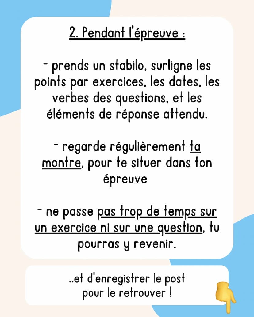 L'épreuve
d'Histoire
spécial brevet Oublie pas de t'abonner
pour ne rien louper..
1. Avant l'épreuve :
- Faire des fiches
structurées, avec 