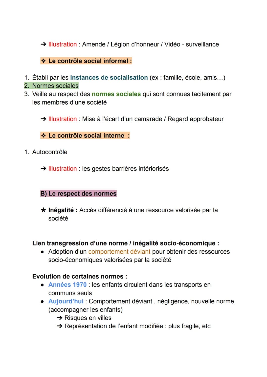 DS de sociologie - SES
Chapitre 3 : Processus sociaux menant à la déviance
Problématique du chapitre : Quels sont les processus sociaux qui
