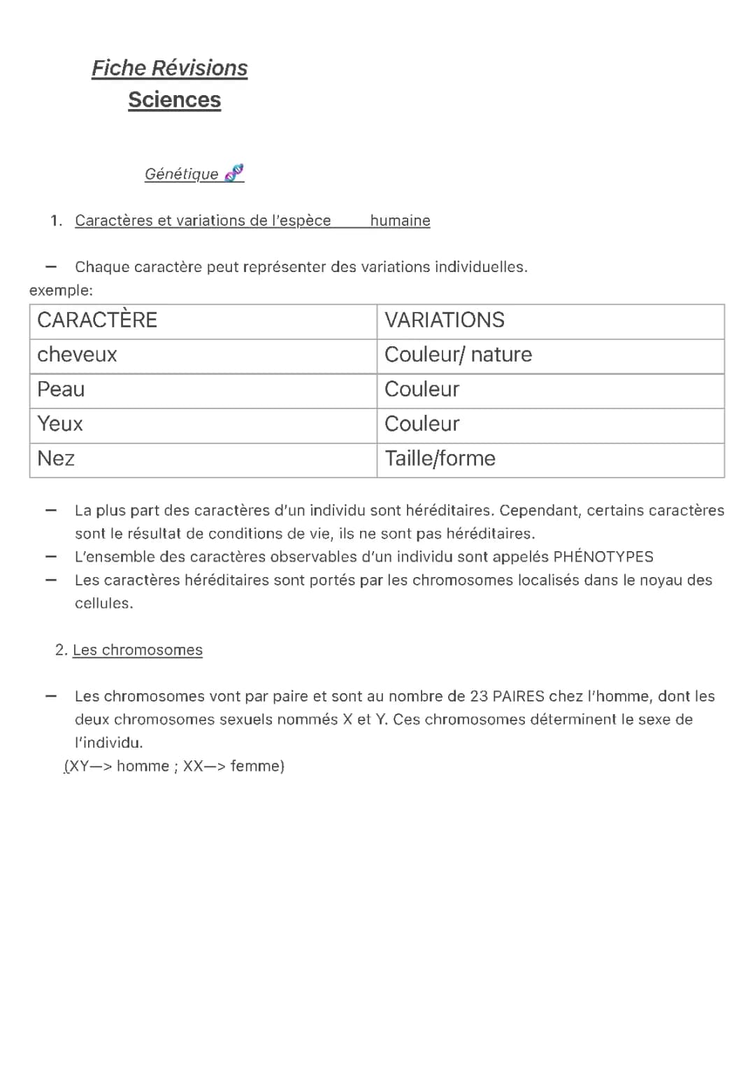 Tout sur la Génétique en 3ème : Cours, Exercices Corrigés et Révisions !