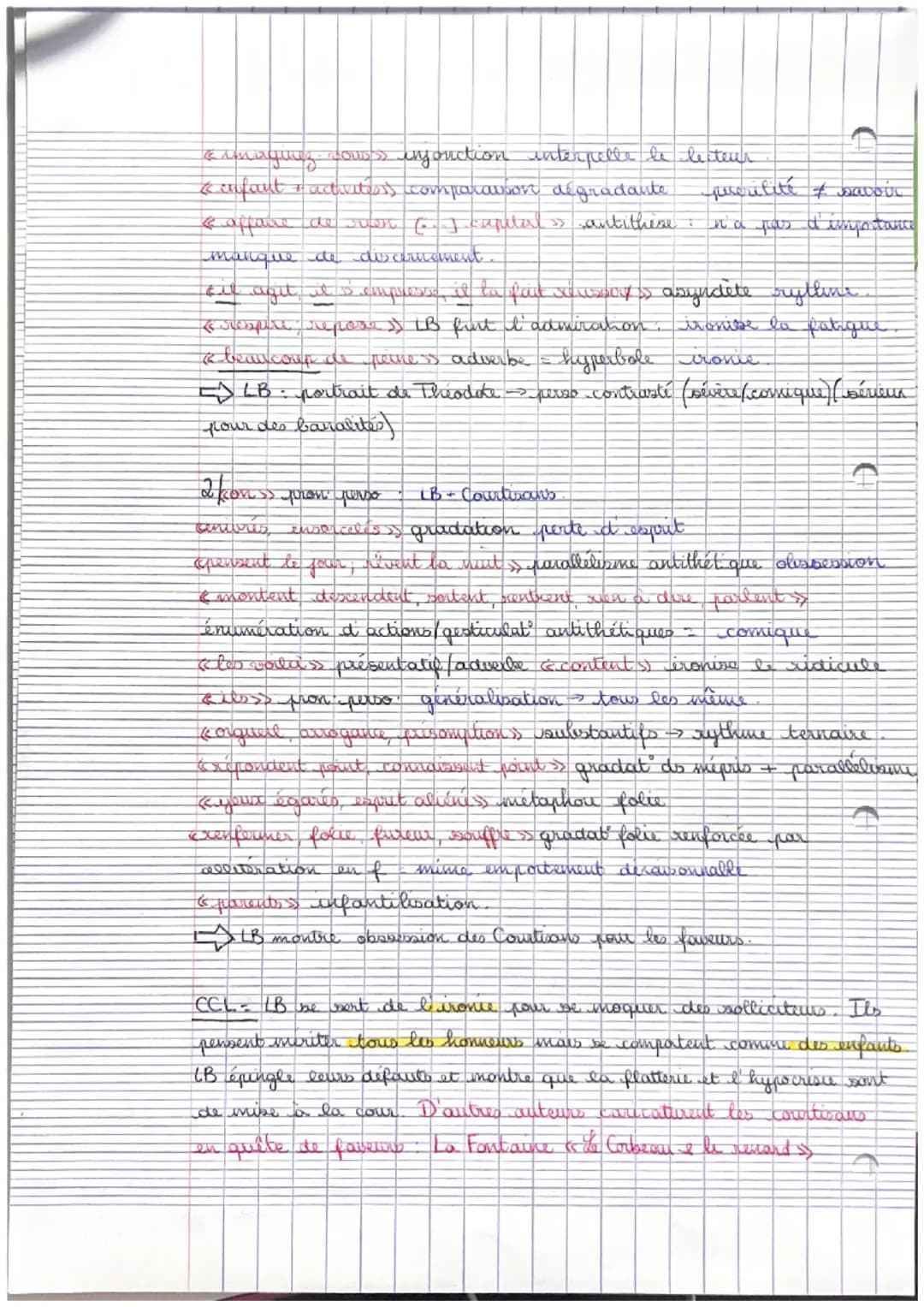 11
Théodote Les Caracteres (1688)
siecle avant J.C
de philosophe Grec Theophraste écrit les Caractère au
C'est beaucoup plus tard que
La Bru