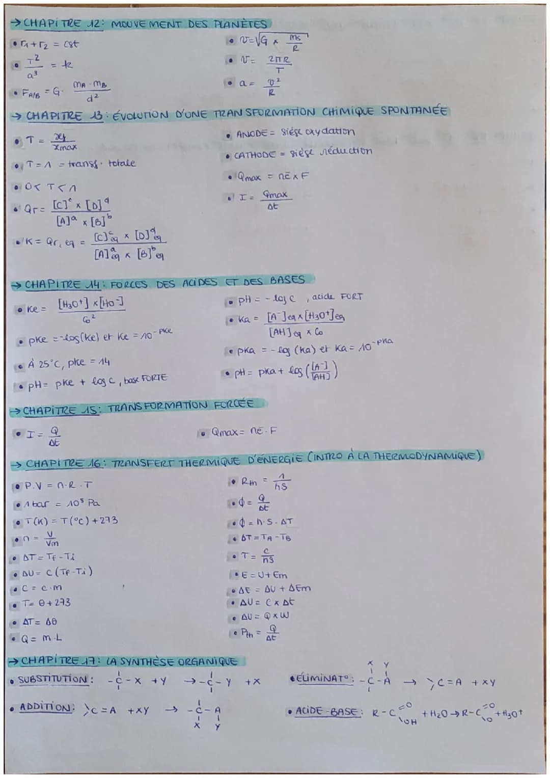 FORMULES
→CHAPITRE ONDES PROGRESSIVES ET EFFET DOPPLER
1
ло вод
Iserhe
Ientrée
T = tf-ti
v=d
T
•~ = 수
P
• I =
S
L= 10 log
log ()
A=Lsartie L