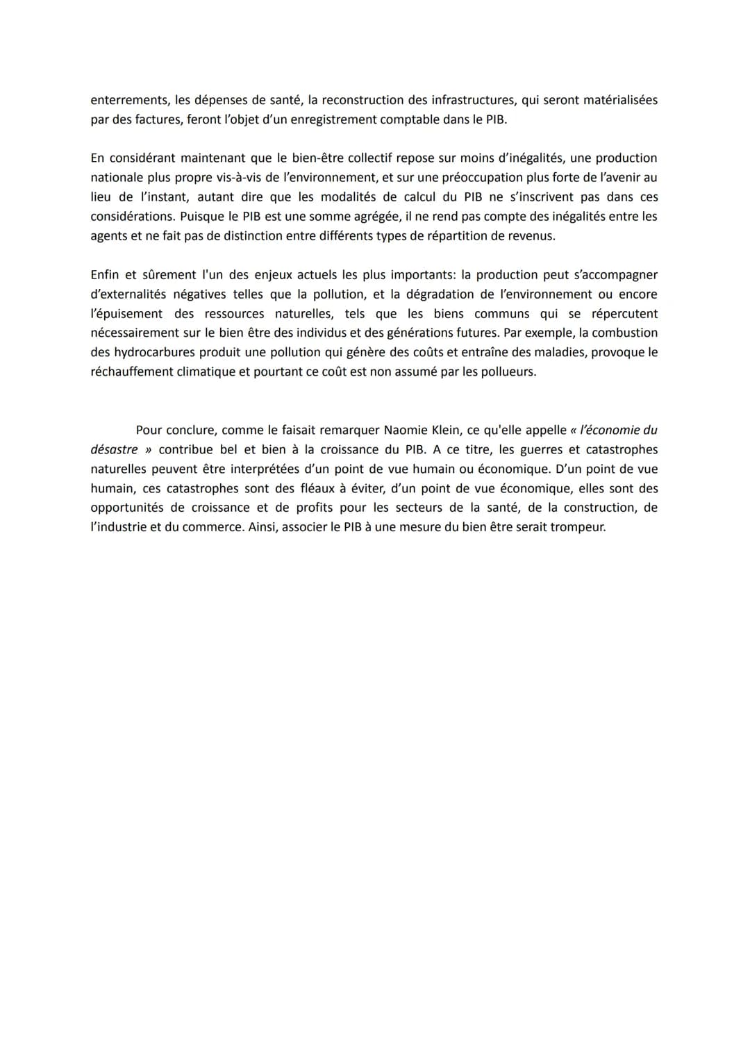 Sujet 2: La croissance économique s'accompagne-t-elle forcément d'une croissance du
bonheur ?
Pour la plupart d'entre nous, lorsque l'on ent