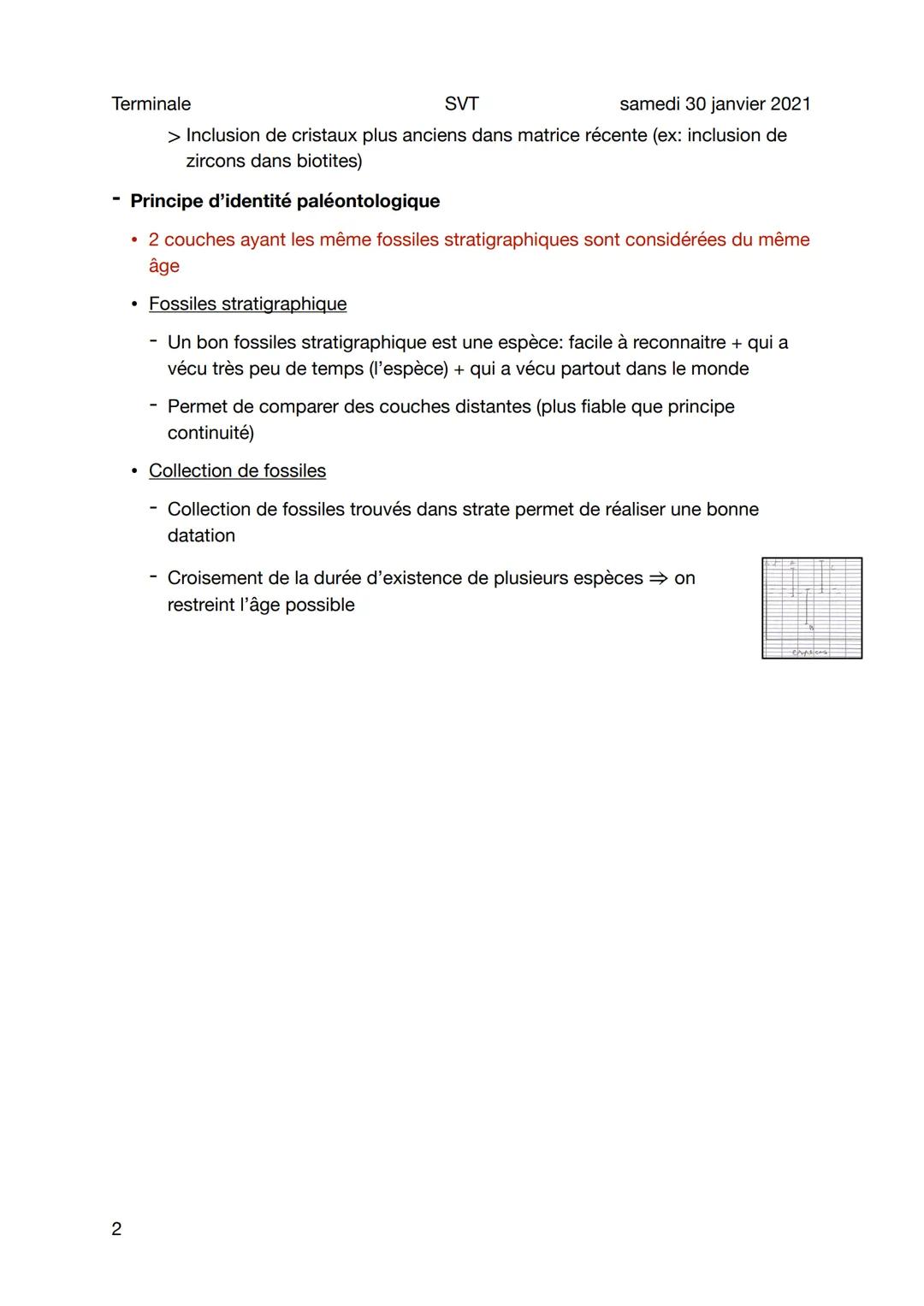 Terminale
1
Chronologie relative
Sujet général
Datation relative permet d'ordonner (les uns par rapport aux autres): des
structures (strates