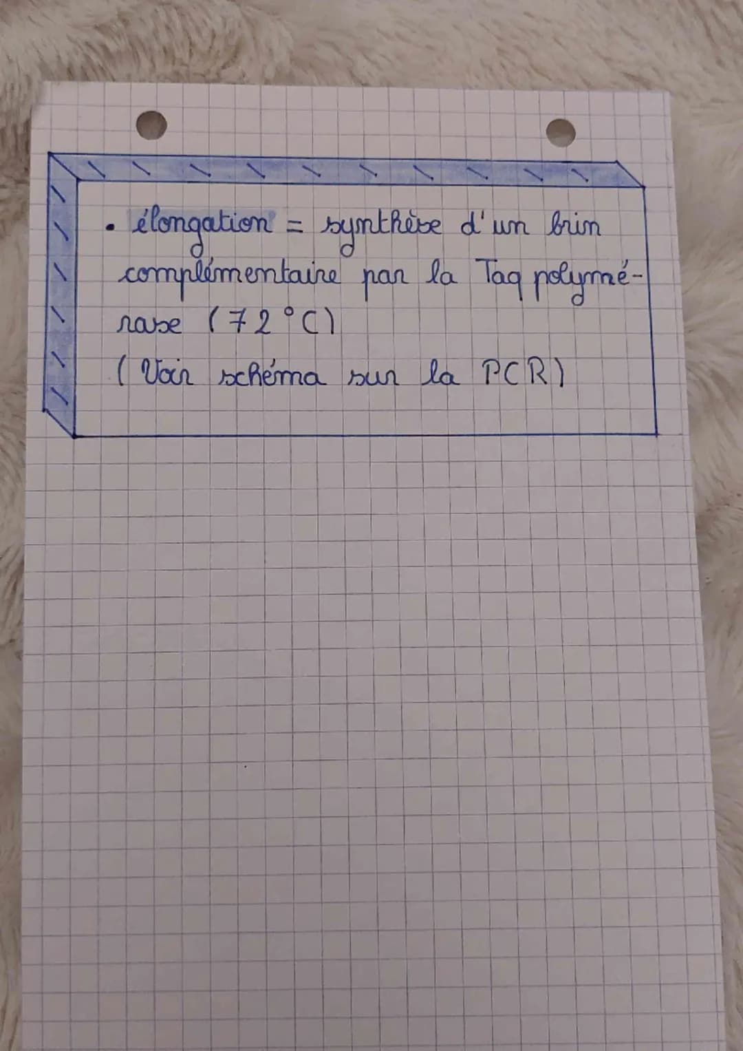 sort
L
A
- La PCR-
La PCR est une
technique de ne-
plication ciblée in vitro. Elle permet
d'obtenir, à partir d'un échantillon,
une importan
