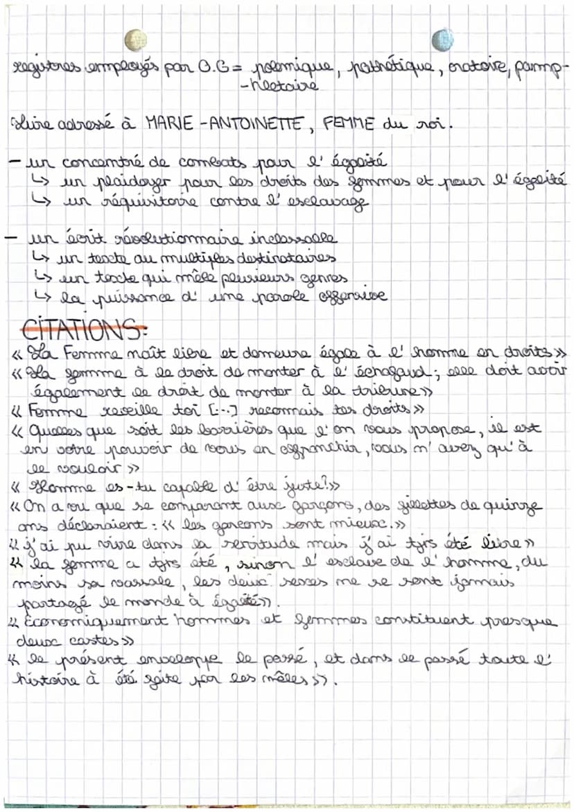 Fittinature
d'idir ÉCRIRE ET COMBATTRE POUR L'
EGALITE
Auteurs cherchent à véhiculer un message.
PRECIS
sur la soc.
BUT = gaire changer les 