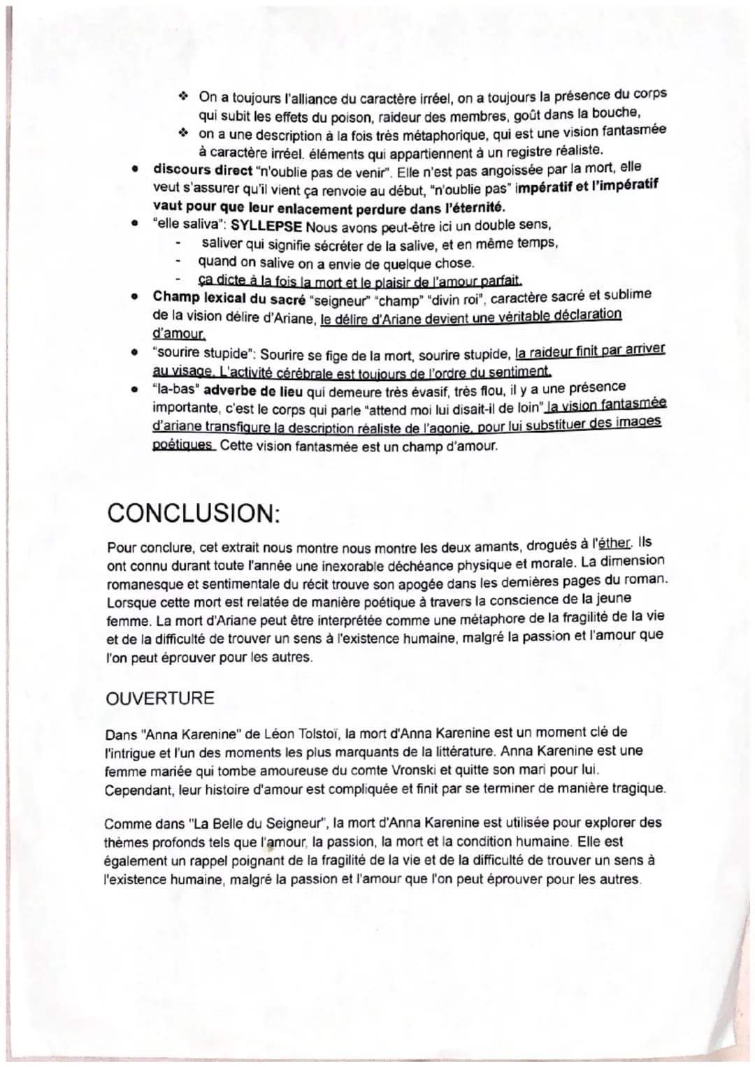BELLE DU SEIGNEUR,
Albert Cohen
<< Le suicide d'Ariane et Solal >>
Ariane et Solal se suicident ensemble en absorbant de l'éther, mettant ai