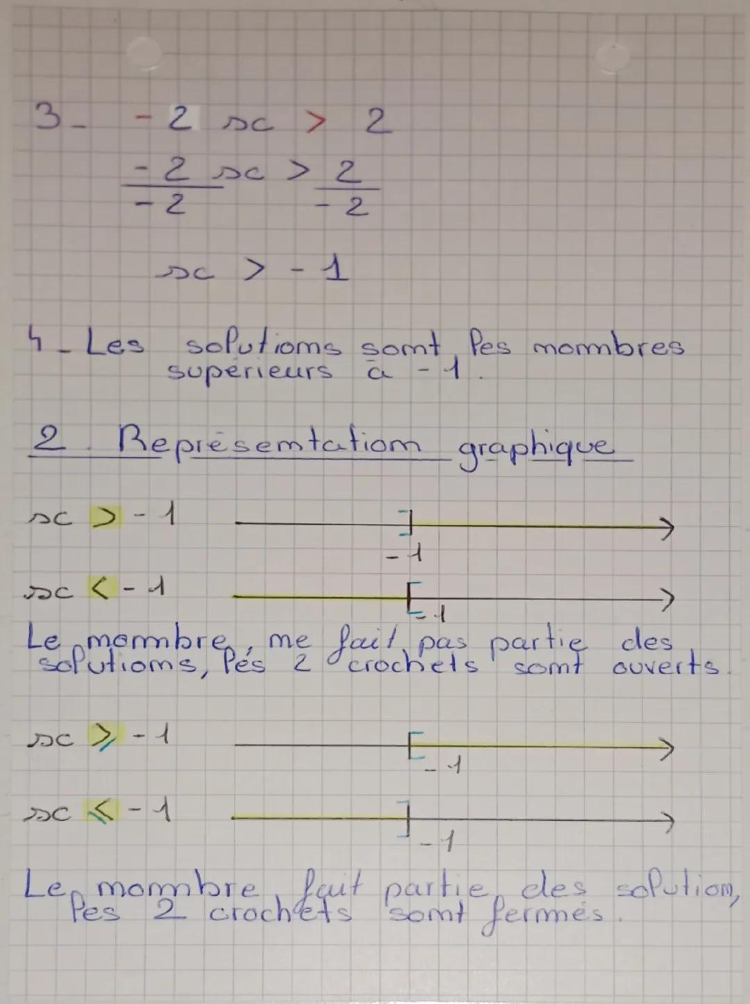 Maths
Imequation
1
Resoudre
ume imequation
IP y
a
4 étapes:
1. Développer et reduire chaque
membre
clans
2. Regrouper les termes nombres.
me