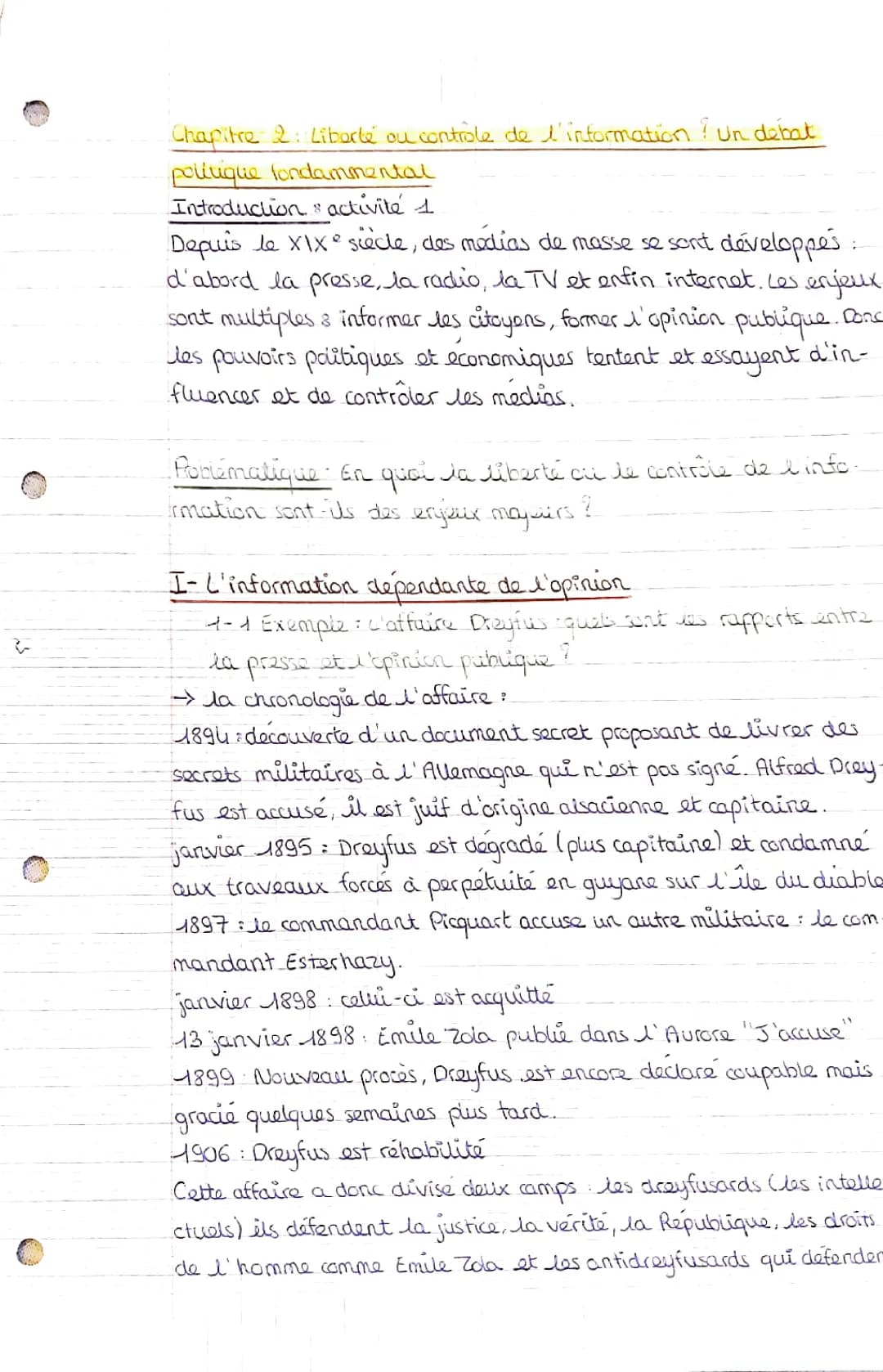 Contrôle de l'information dans les médias et liberté de la presse pour HGGSP 1ère