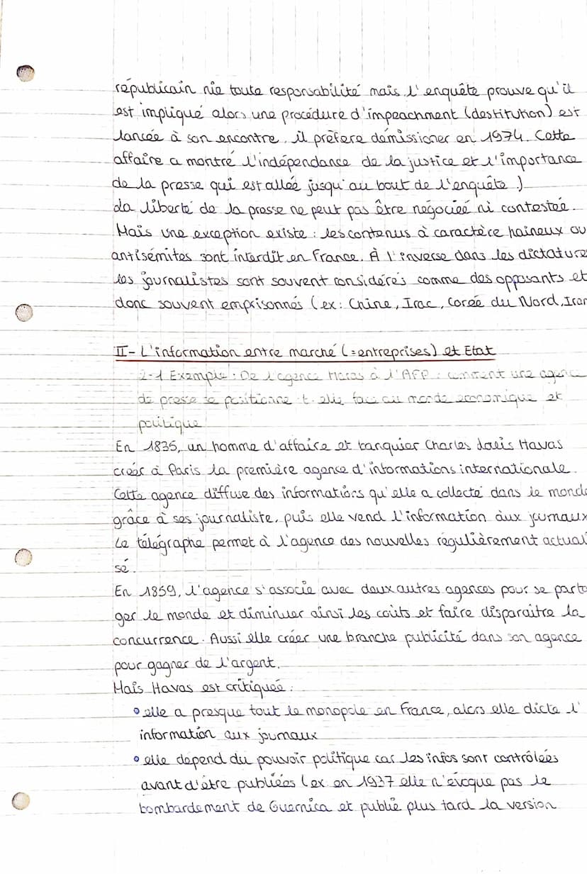Chapitre 2: Liberté ou contrôle de l'information ? Un debat
politique fondammental
Introduction activité 1
8
Depuis le XIXe siècle, des médi