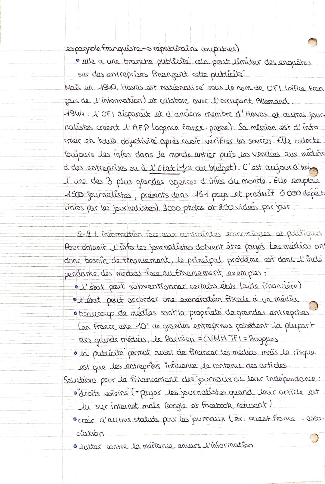 Chapitre 2: Liberté ou contrôle de l'information ? Un debat
politique fondammental
Introduction activité 1
8
Depuis le XIXe siècle, des médi