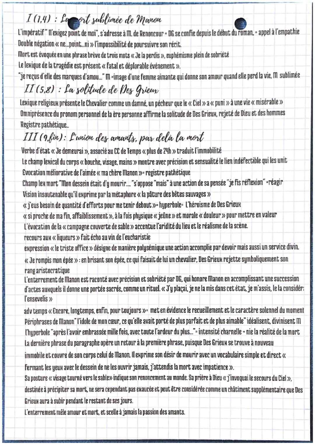 entenement
En
quoi le récit de la mort et de l'ensevelissement de Manon
vise-t-il à emmouroir le lecteur par la force de l'amour exprimé
par