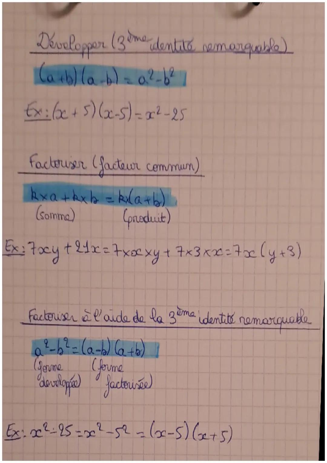 Da
64
AT
ON
Ste
MATHS
CALCUL LITTERAL
Développer et réduire
Dans une somme et un
l'ordre des facteurs
produit, on peut changer
wis sans chan