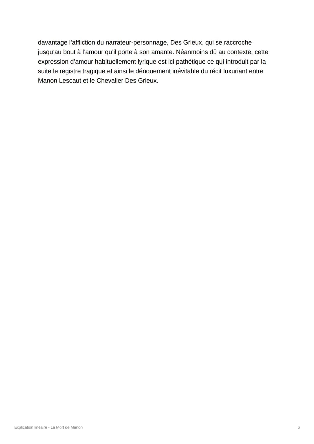 Explication linéaire - La Mort de
Manon
[Crée par @souumaya_iduw]
Introduction :
L'Abbé Prévost est un romancier et homme d'église du XVIIIe