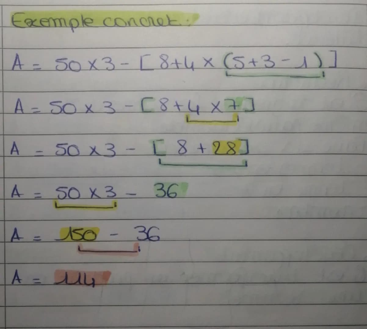 Mémo notions
3e breuek
Priorites opératoires
PRIORITE : Parenthèses et clochets
A
1
A=
(8+2)x3
Ло x3
A
=
30
PRIORITE 2. Multiplicationset di