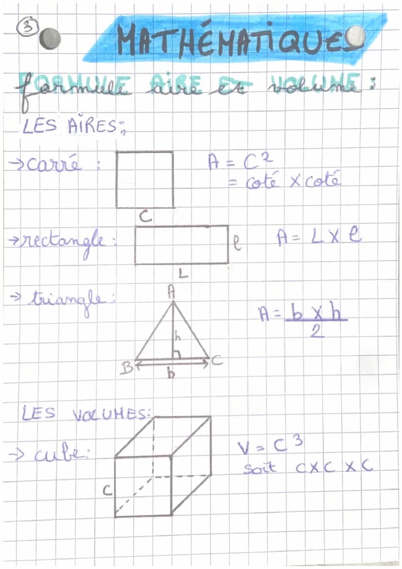 10
MATHEMATIQUES
conversion:
tableau de conversion d'unités de
volumes: (an
X-1000
km3 hm³ dam3
an cube: 3).
m 3
a
dm³ cm3
KL hl dal LaLCLL
