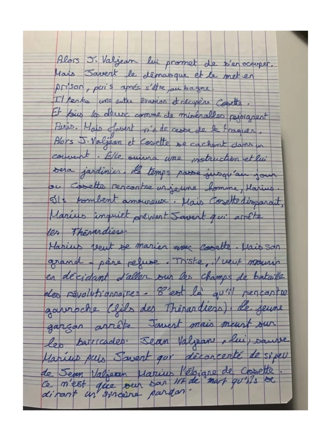 Jean Valjean est un ancien bagrand accurilla
par Monseigneur Hyriel alors que persone
ne veut de lui. Malgré sa gentillesse
5. Valjean la vo