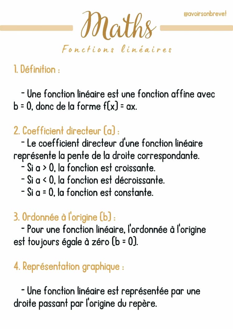Know Fonctions linéaires thumbnail