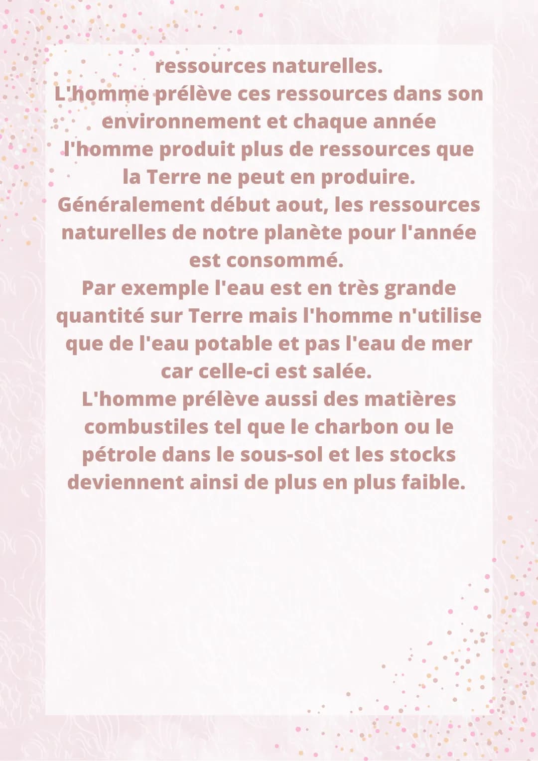 LA MODIFICATION
DE L'ECOSYSTÈME
PAR L'HOMME
L'homme aménage l'environnement pour
ses besoins et contruit principalement
des villes, des usin