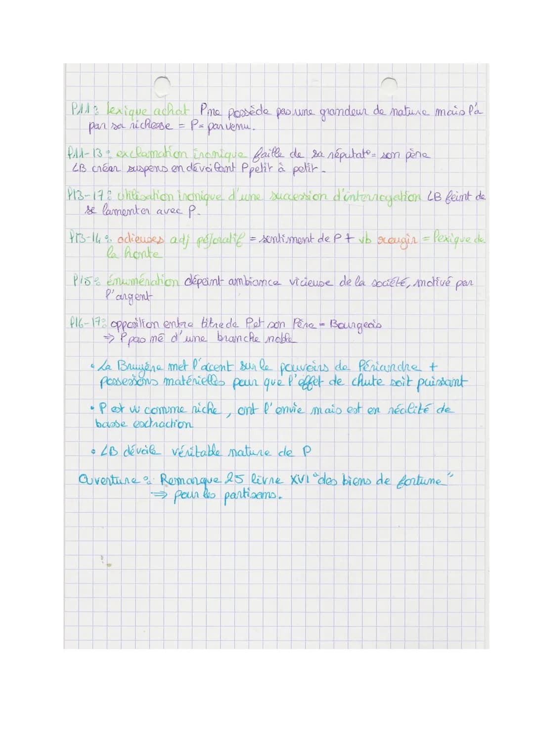 Periandre, La Bruyère
Texte 12
I-Le
pouvoins de l'argent ! Comment le moraliste parvient à déconstruire
(1-1ās) ` à qui verille sy [.11 P'im