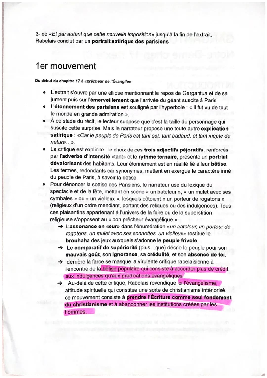 GARGANTUA-
les tours de
Notre-Dame chap 17 (texte )
Du début du chapitre à « fiers en parler. >>
INTRODUCTION
AMORCE
Rabelais est un auteur 