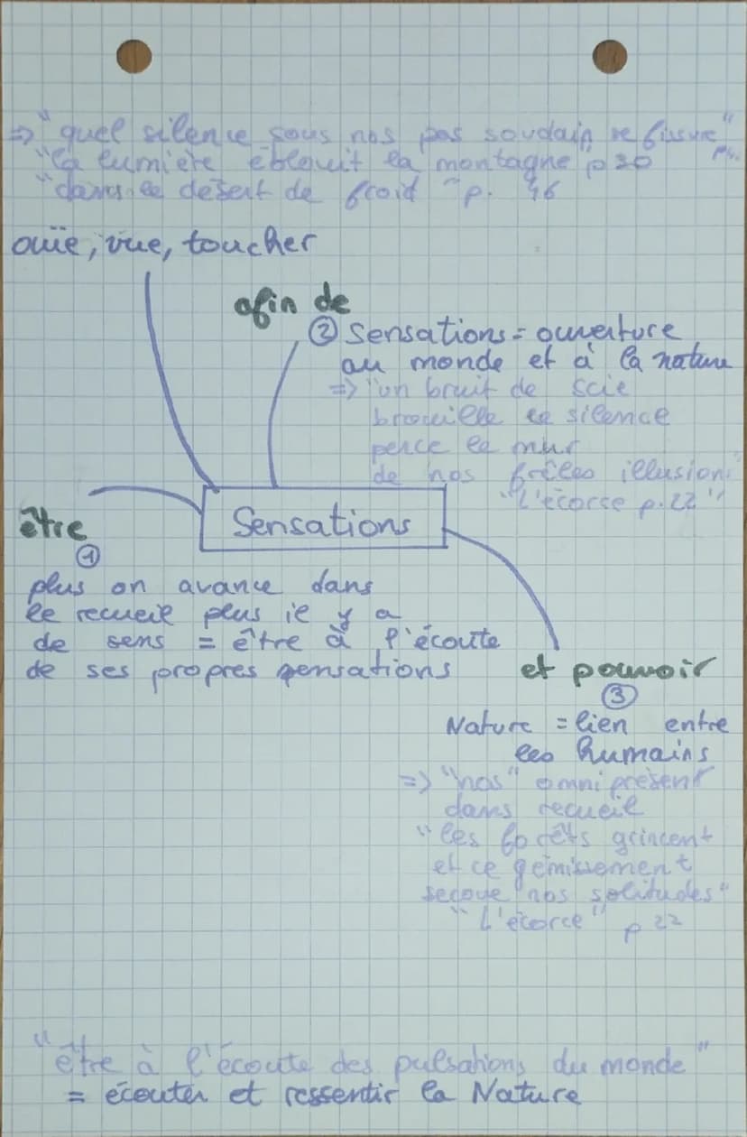 Les forêts sont
actuellement en détresse
=>"Le mur de bois
s'est fissuré
'les forêts hurlent
"L'arbre p.14
Fragilité
"
les forêts sont
théra