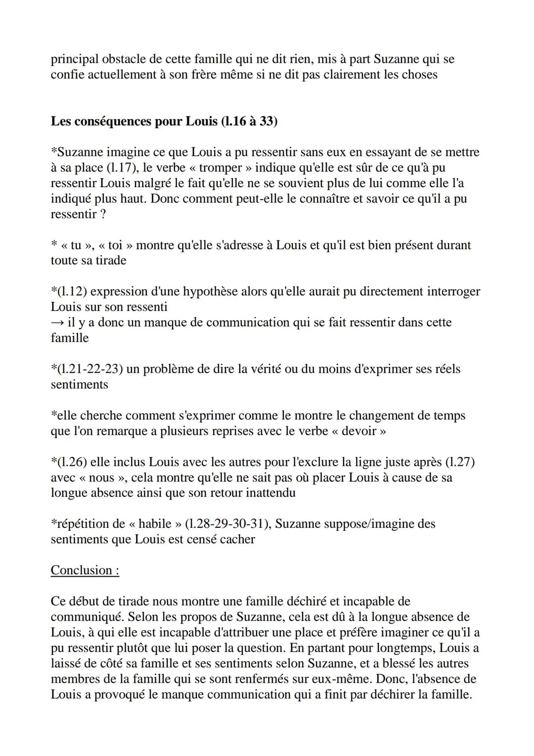 Introduction :
La monologue de Suzanne
Pièce de théâtre publiée en 1990 par le dramaturge Jean-Luc Lagarce, Juste la
fin du monde évoque des