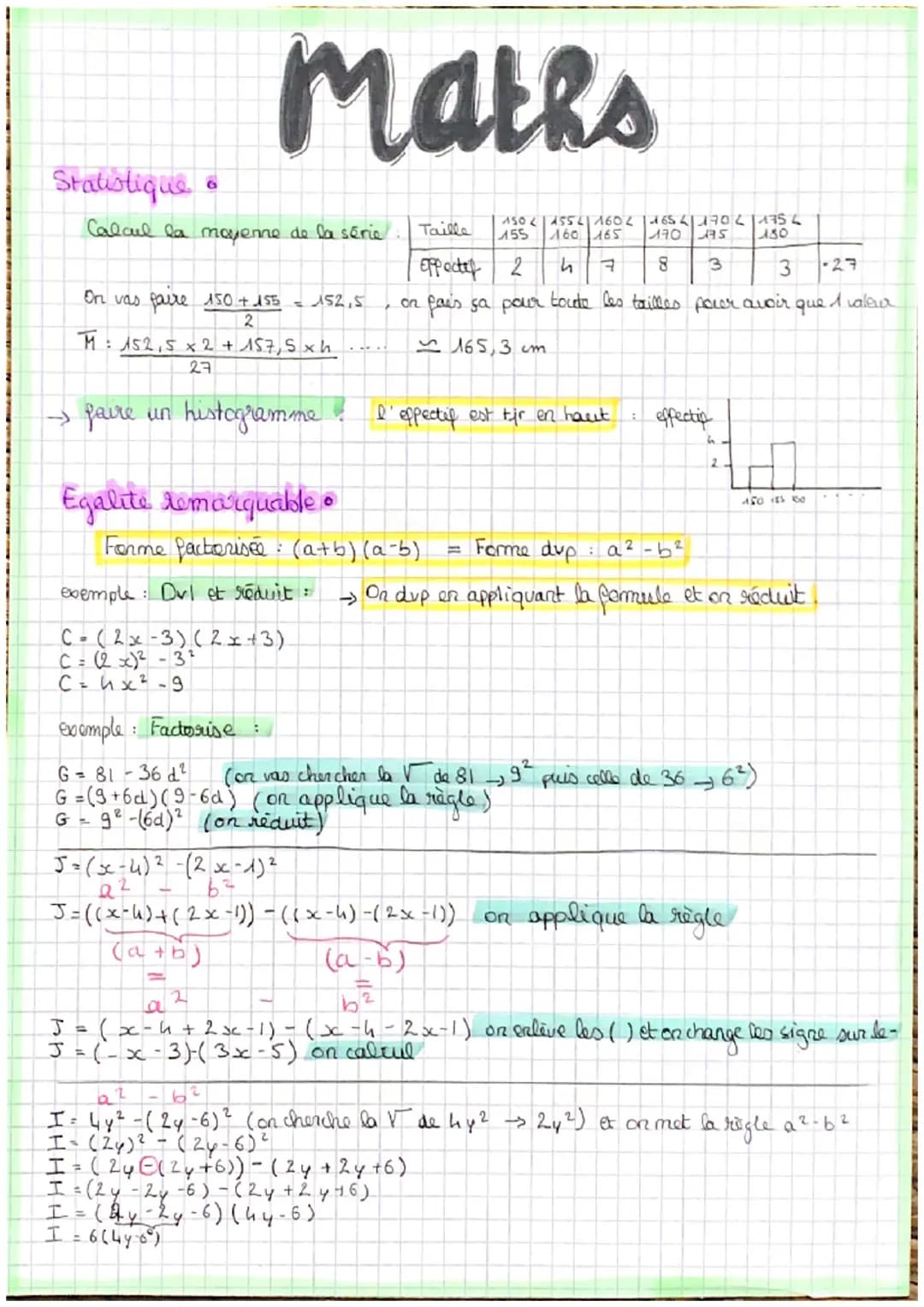 Resolution Algébruque •
3(2-x) = 5 x-7
3x2 + 3x (-x)
6-3x = 5x - 3
-5x-3-6-7
= -13
-8x
x
= 13
8
-2x = -3
-2
2
X=-3-3
322
473
Fonction
Trouve