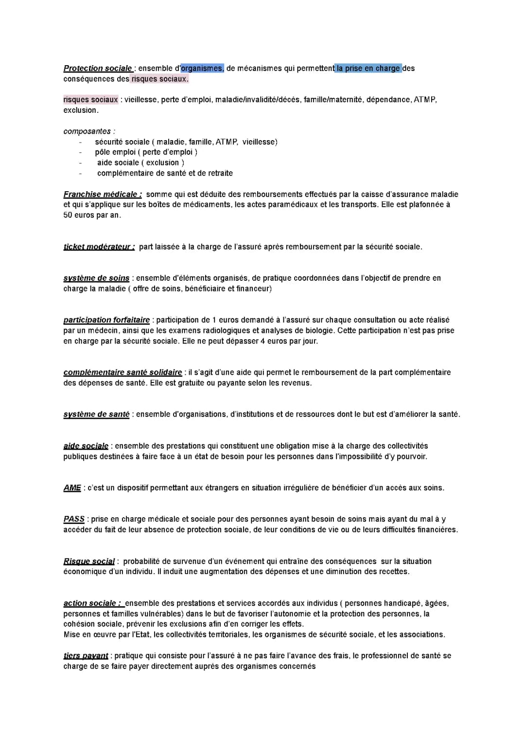 Protection Sociale ST2S : Définition, Schéma et Composantes