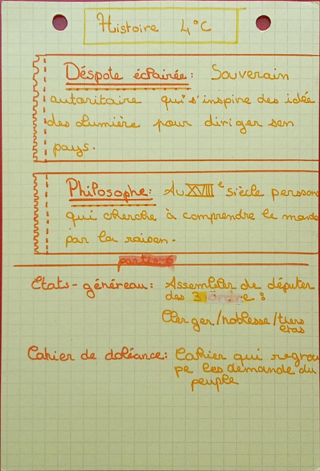 Histoire 4°C O
Chap 2: L'Europe des Lumières
problematique. Cament les id-
ée des Lumière, qui parcourent P.
e
Europe
au XVI
è siècle, remet