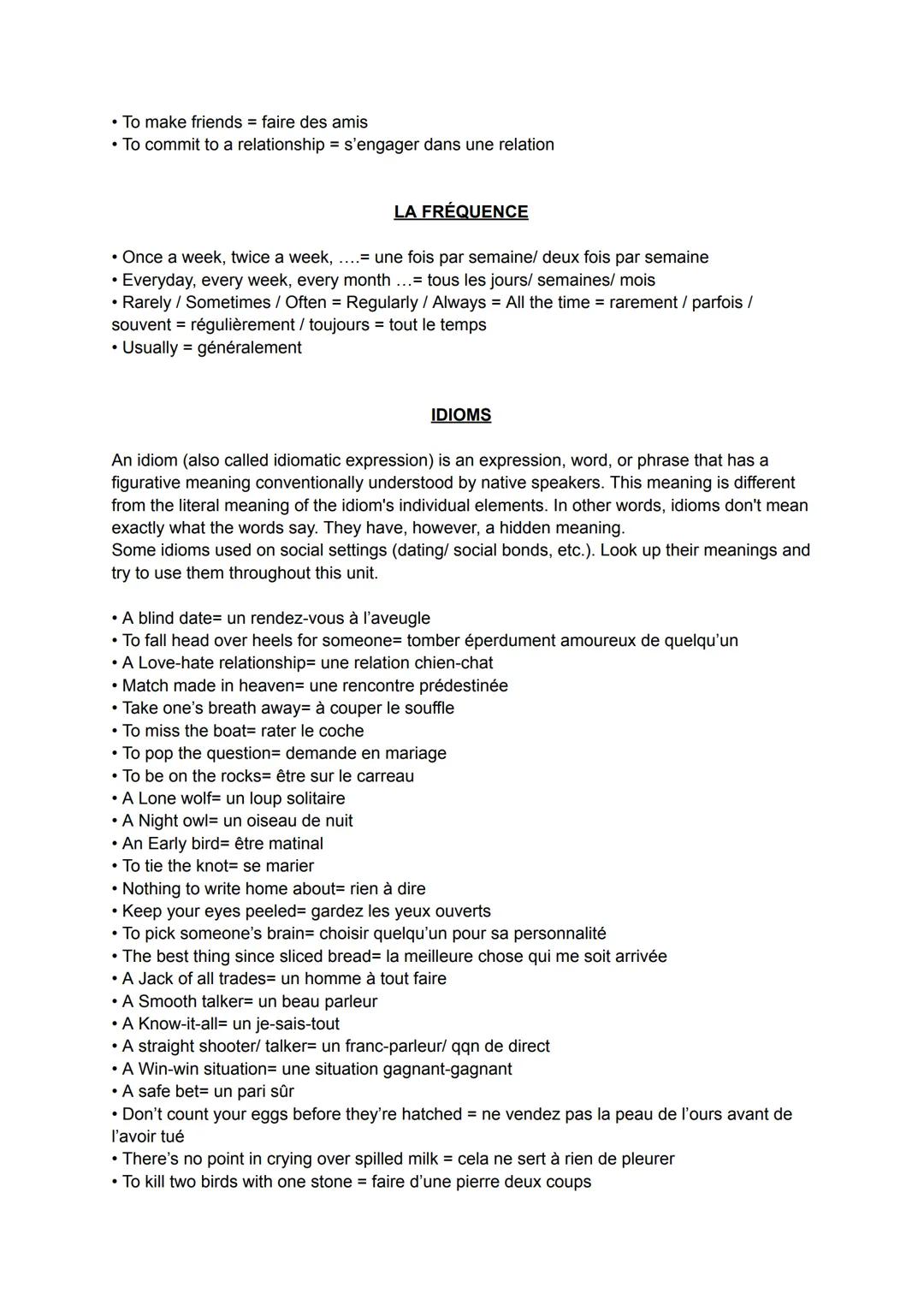 SÉQUENCE "LOVE AT FIRST SWIPE" - VOCABULARY LIST
• Artificial intelligence = intelligence artificielle
Bullying
Isolation
harcèlement
isolem