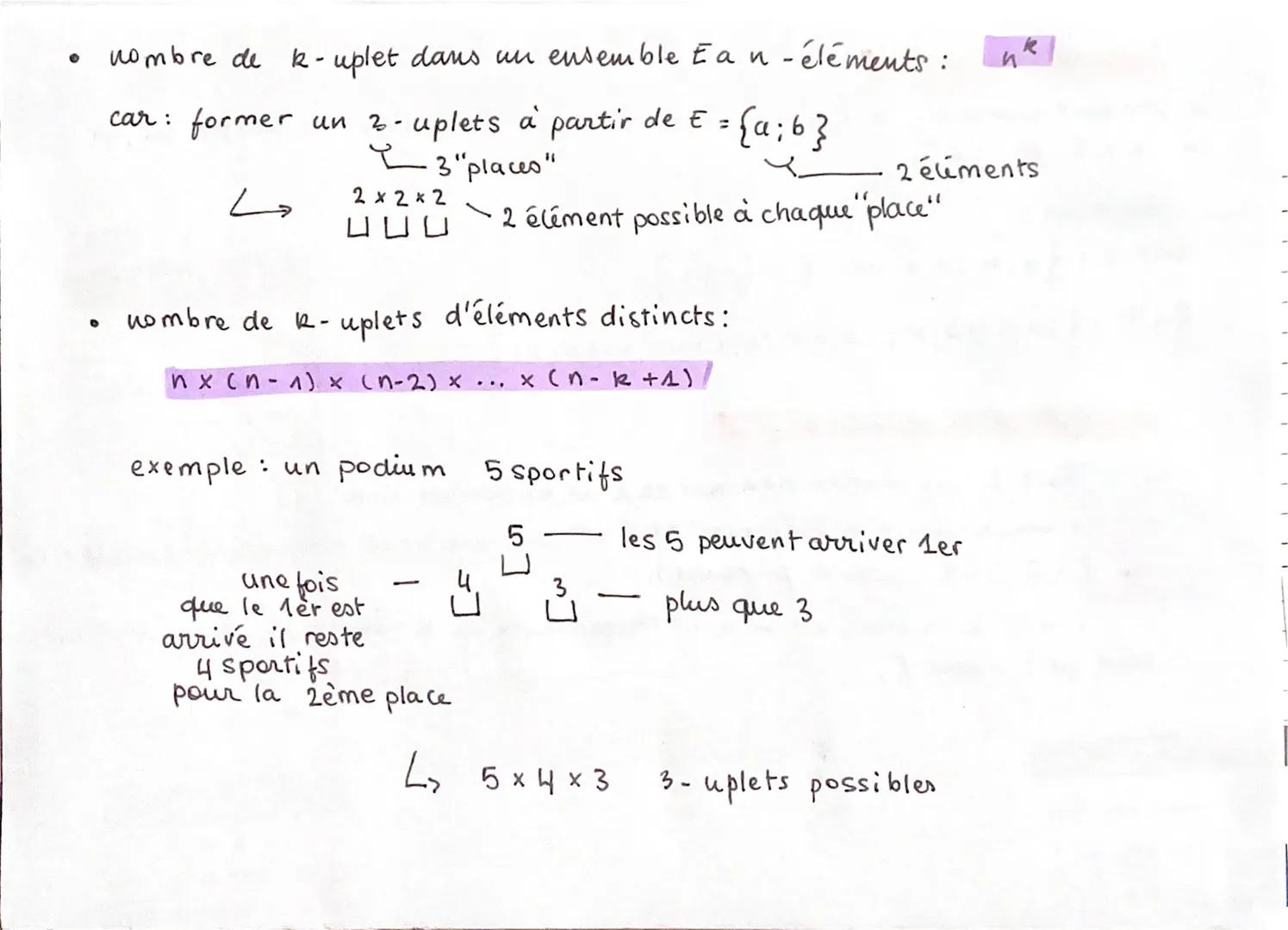 # Principe multiplicatif:
le produit cartésien de E par F , noté $E X F$, est l'ensemble des couples $(x;y)$
où $x \in E$ et $y \in F$

Exem