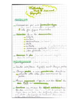 Know Méthodologie étude de document en géographie  thumbnail