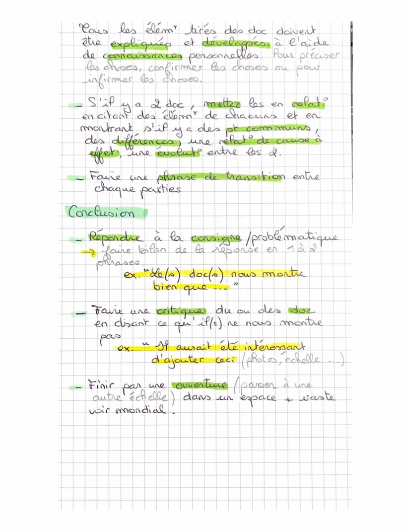 Introduct
Commencer par une formule type
les deux documents probentent
I cela fera figure d'accroche
Presenter le ou les documents:
nature
a