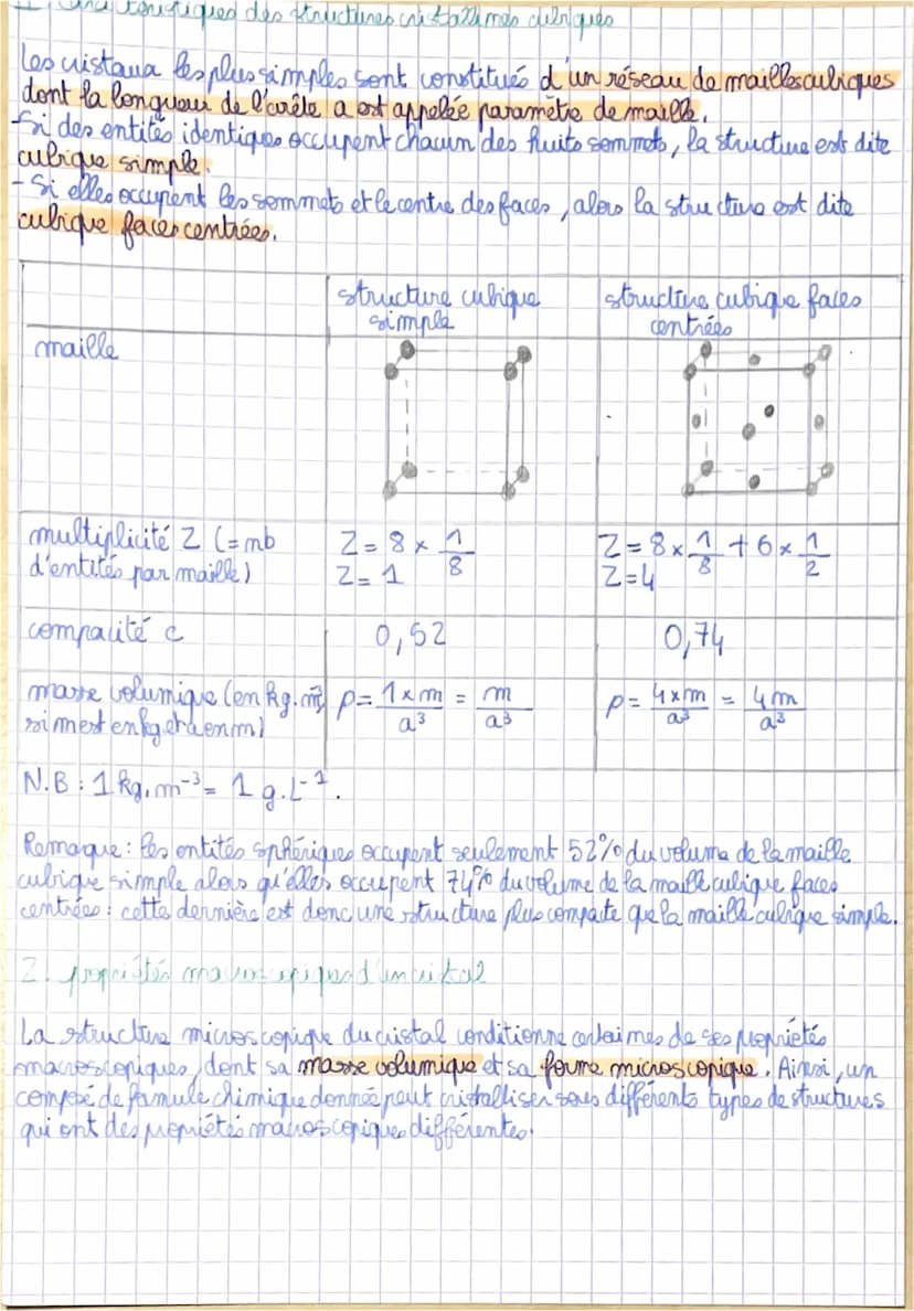 ENSEIGNEMENTSCIENTIFIQUE PHYSIQUE
I cristaust et solides amorphes
Un cristal est un solide constitué d'un empilement régulier d'atomes,
d'io