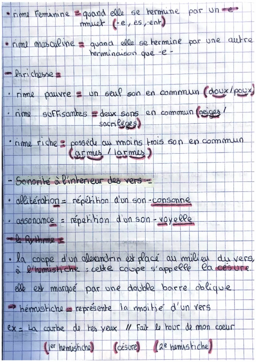 Vers
12 syllabes
10 sy liabes
alexandrin
décausyllabe
Francais
dierese - exemple &
Si le poème est écrit en alexandrin et que dans un vers
o
