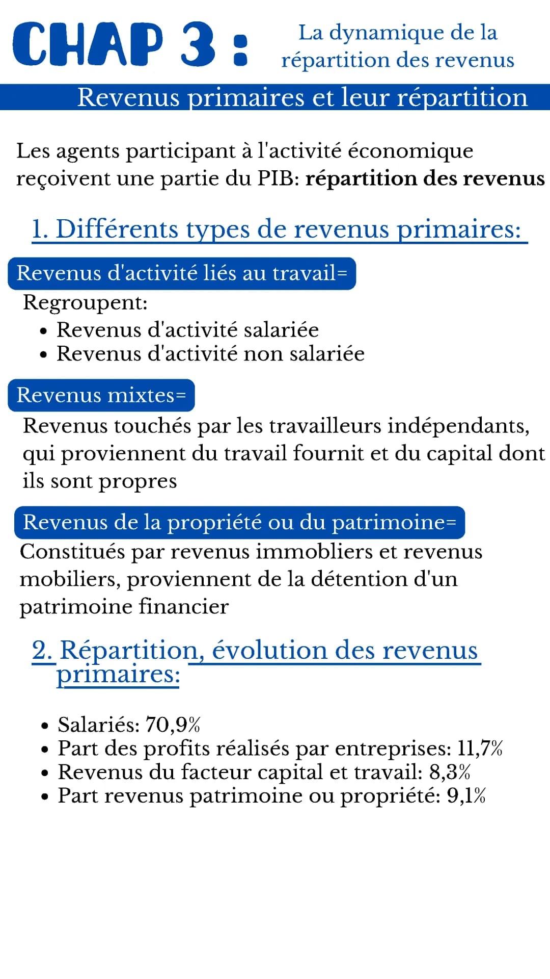 Comprendre la dynamique de la répartition des revenus et le partage de la valeur ajoutée économique