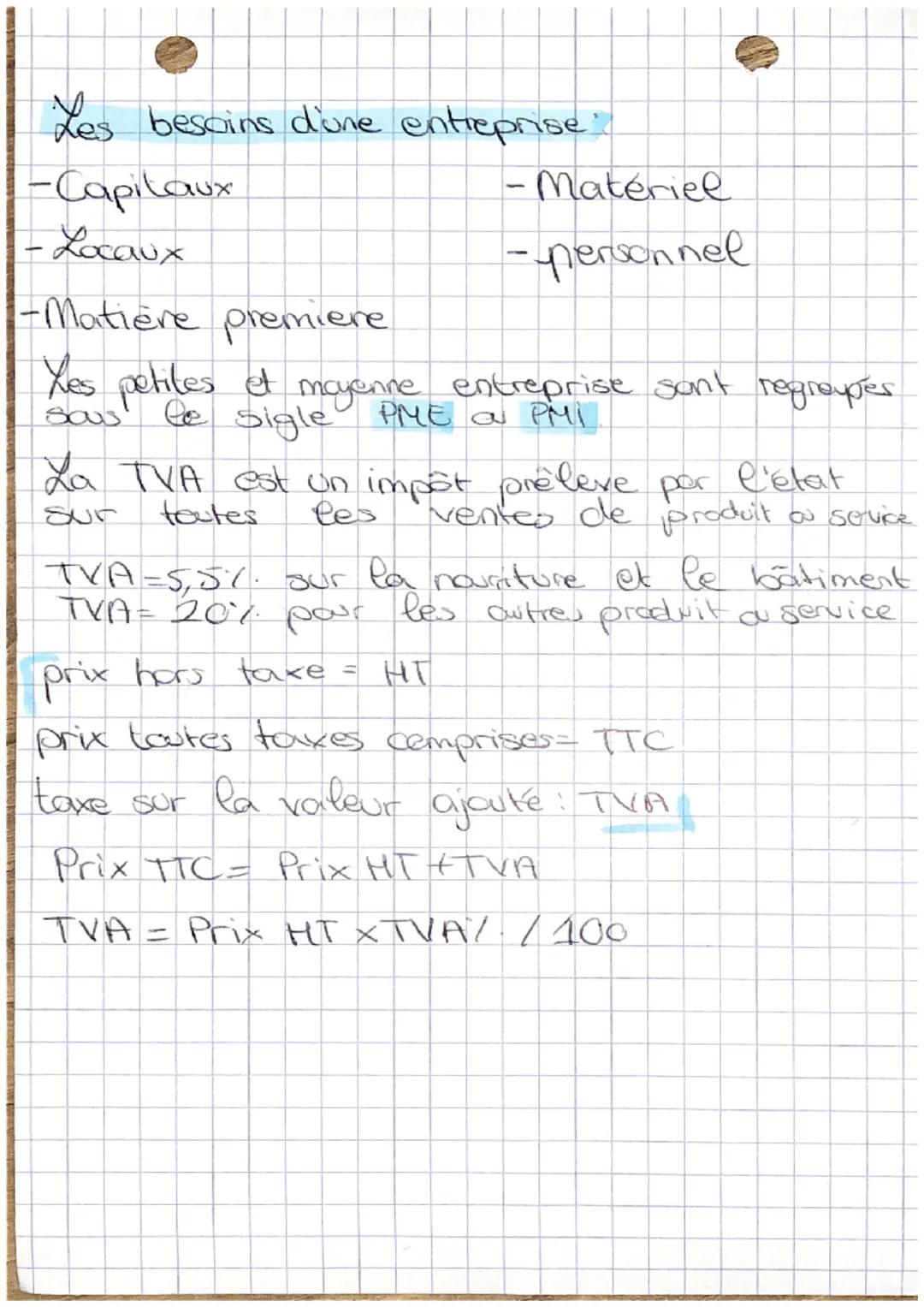 Connaiss
onnaissance de l'entreprise
Une entreprise est une organisation dont la
gonction principale est de produire des
biens et des servic