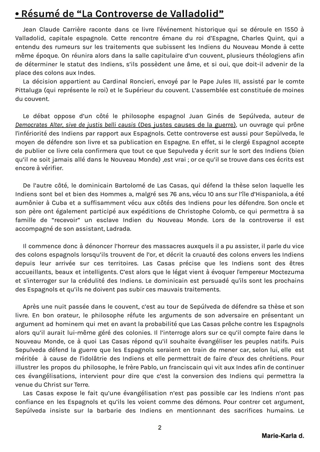 LECTURE CURSIVE :“LA CONTROVERSE DE
VALLADOLID"
• Biographie de Jean-Claude Carrière
Jean-Claude Carrière est né le 17 septembre 1931 à
Colo