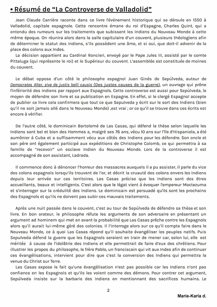 LECTURE CURSIVE :“LA CONTROVERSE DE
VALLADOLID"
• Biographie de Jean-Claude Carrière
Jean-Claude Carrière est né le 17 septembre 1931 à
Colo