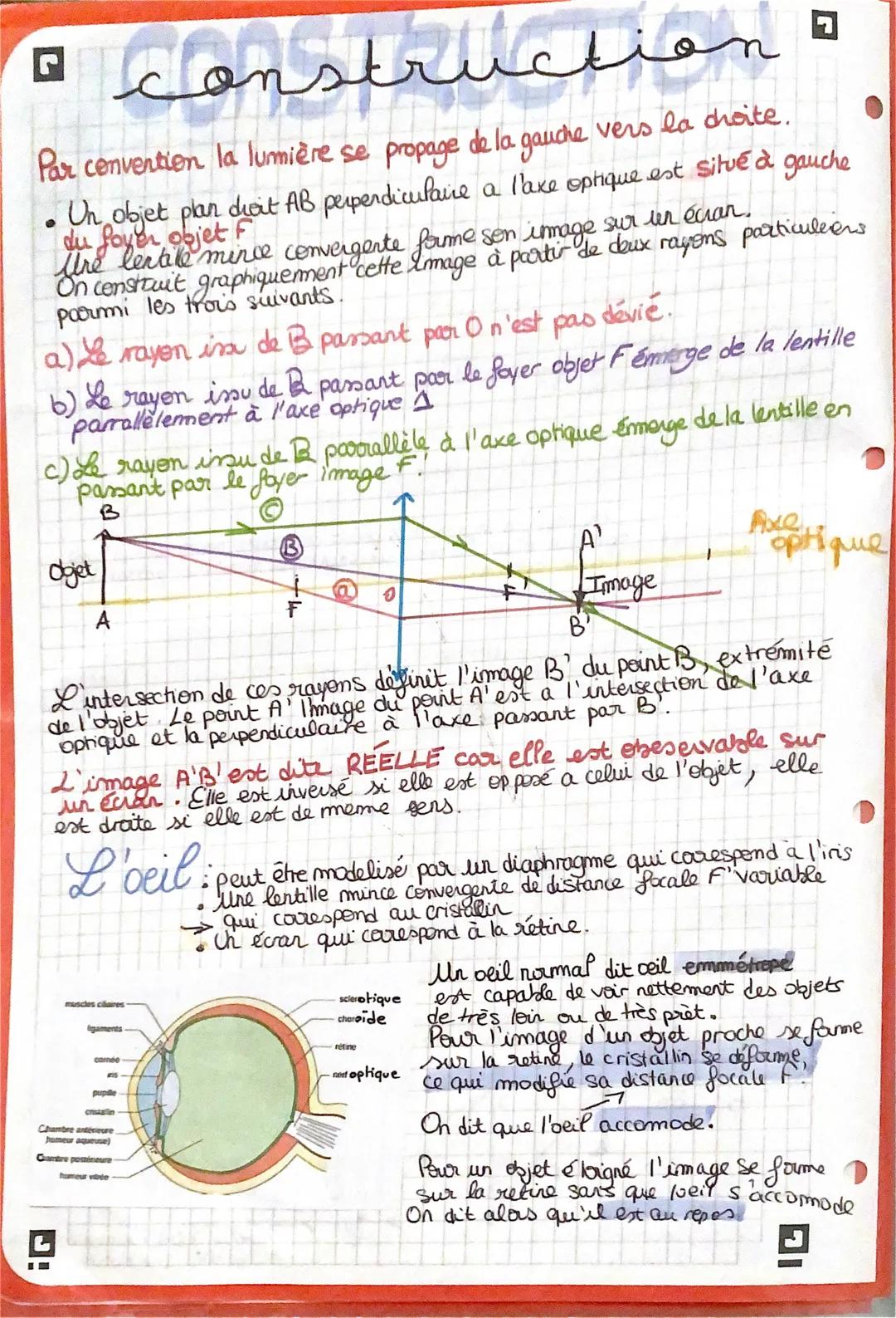 e
"LES
lentilles
1
Definition: the lentille mince convergente a les bads plus fins que le centre.
A travers wre lentille convergente te text