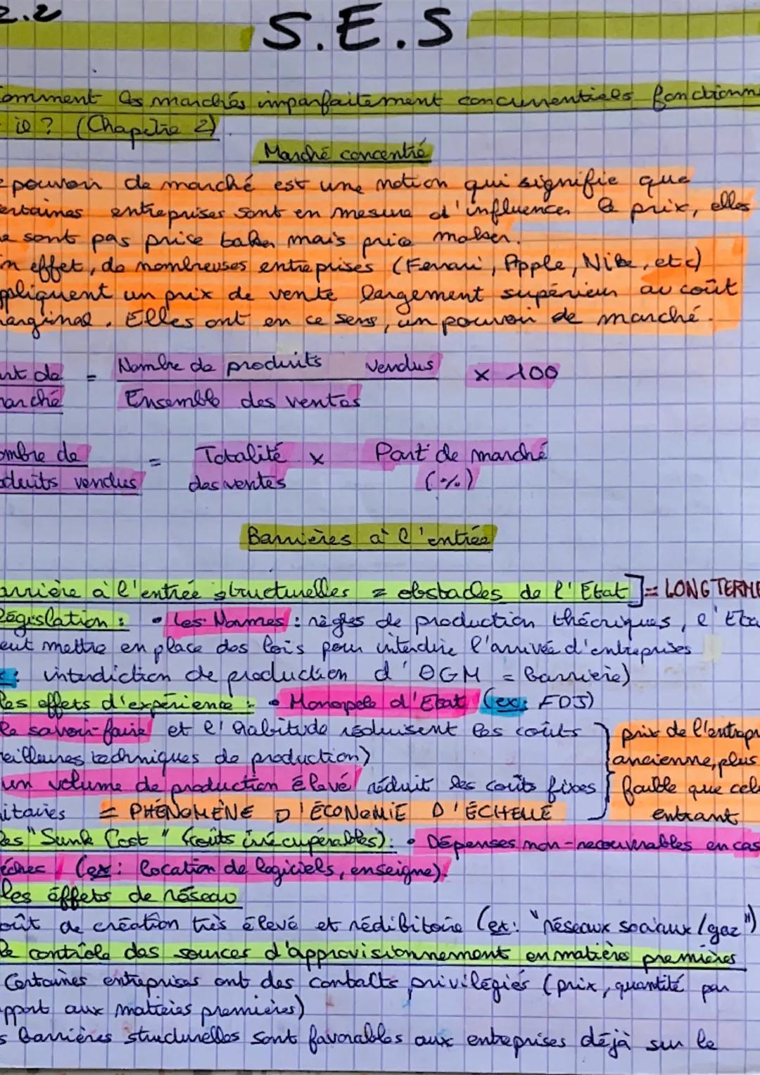 S.E.S

Comment les marche imparfaitement concurrentials fonctionnent-
il? (Chapitre 2.)

Vocabulaire:

price bakers: ce sont les offreins et