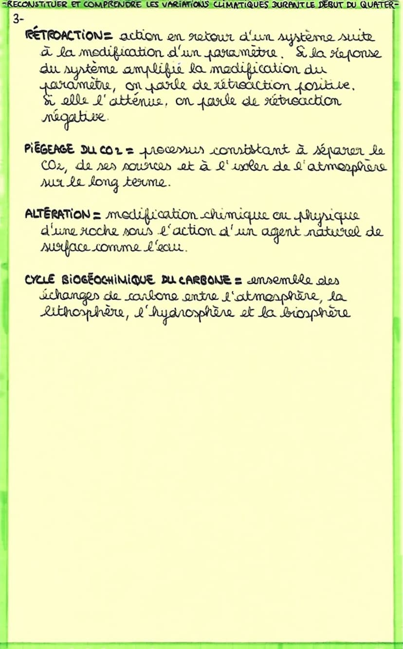 Reconstituer
et Comprendre
les Variations Climatiques
durant le Début du
Quaternaire (800000 ans)
I- & climat récent
• Depuis 1850, la tempé