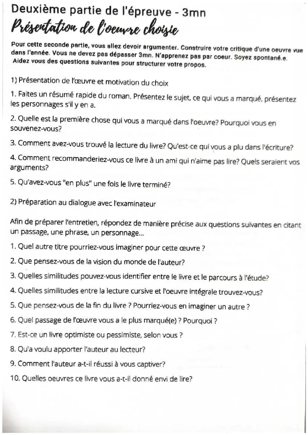 ORAL DE FRANÇAIS 