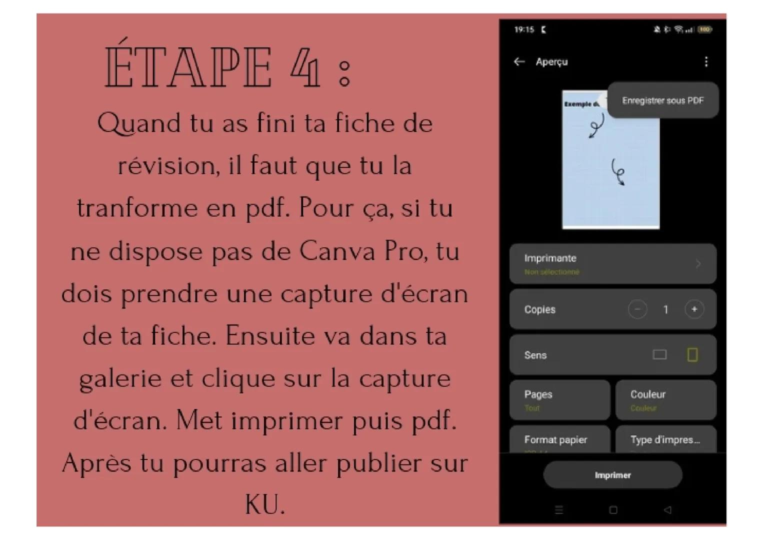 COMMENT FAIRE
UNE FICHE SUR
CANVA ? # ETAPE 1:

Sélectionne ton format

Tu en as déjà de proposés mais
tu peux également en
rechercher en ha