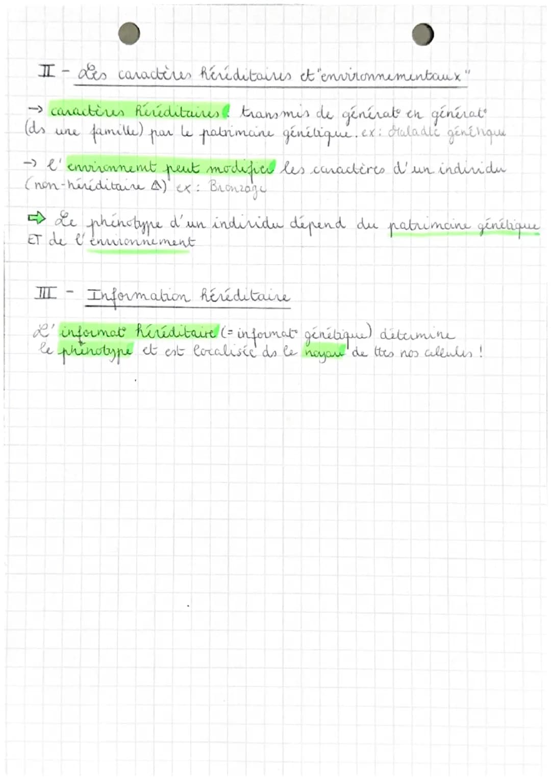 SVT
Thime 2
Chap 1
I - Les caractères individuels et spécifiquer
- Chaque individu d'une espèce a bep de caractères présentant
différentes f