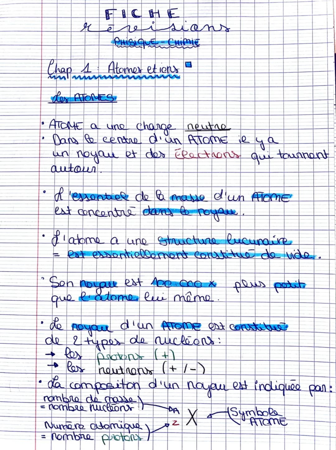 Fiche de révision Physique Chimie 3ème - Téléchargement PDF 2023