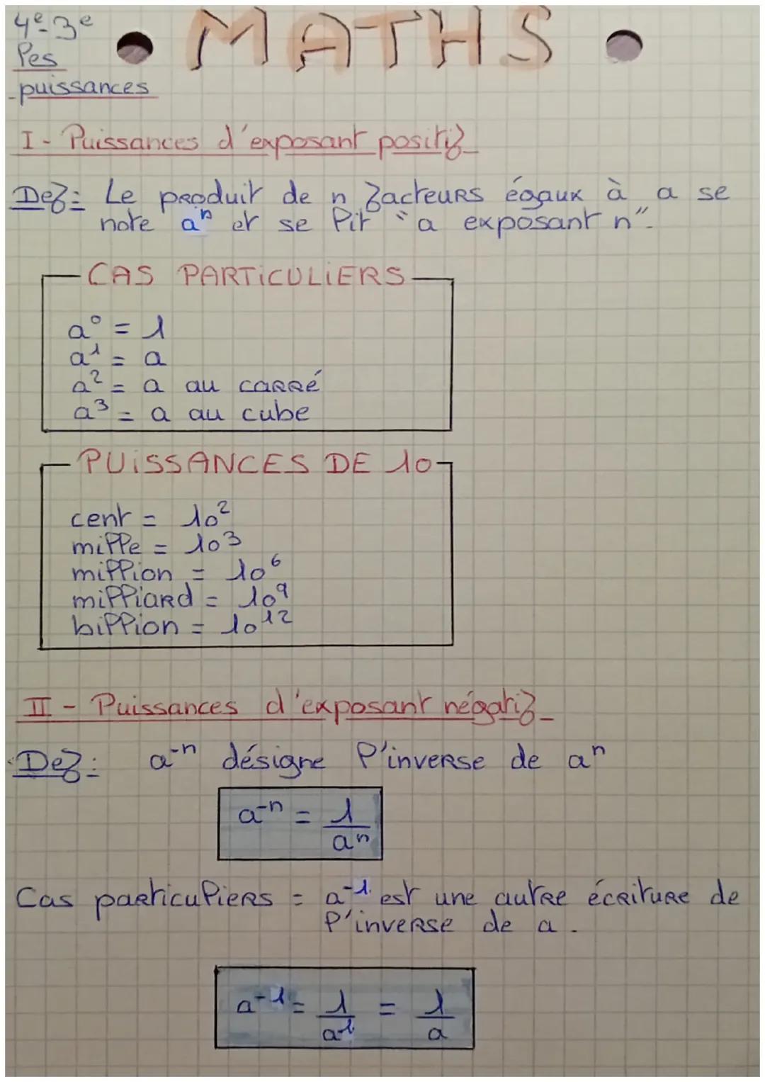 Comprendre les Puissances