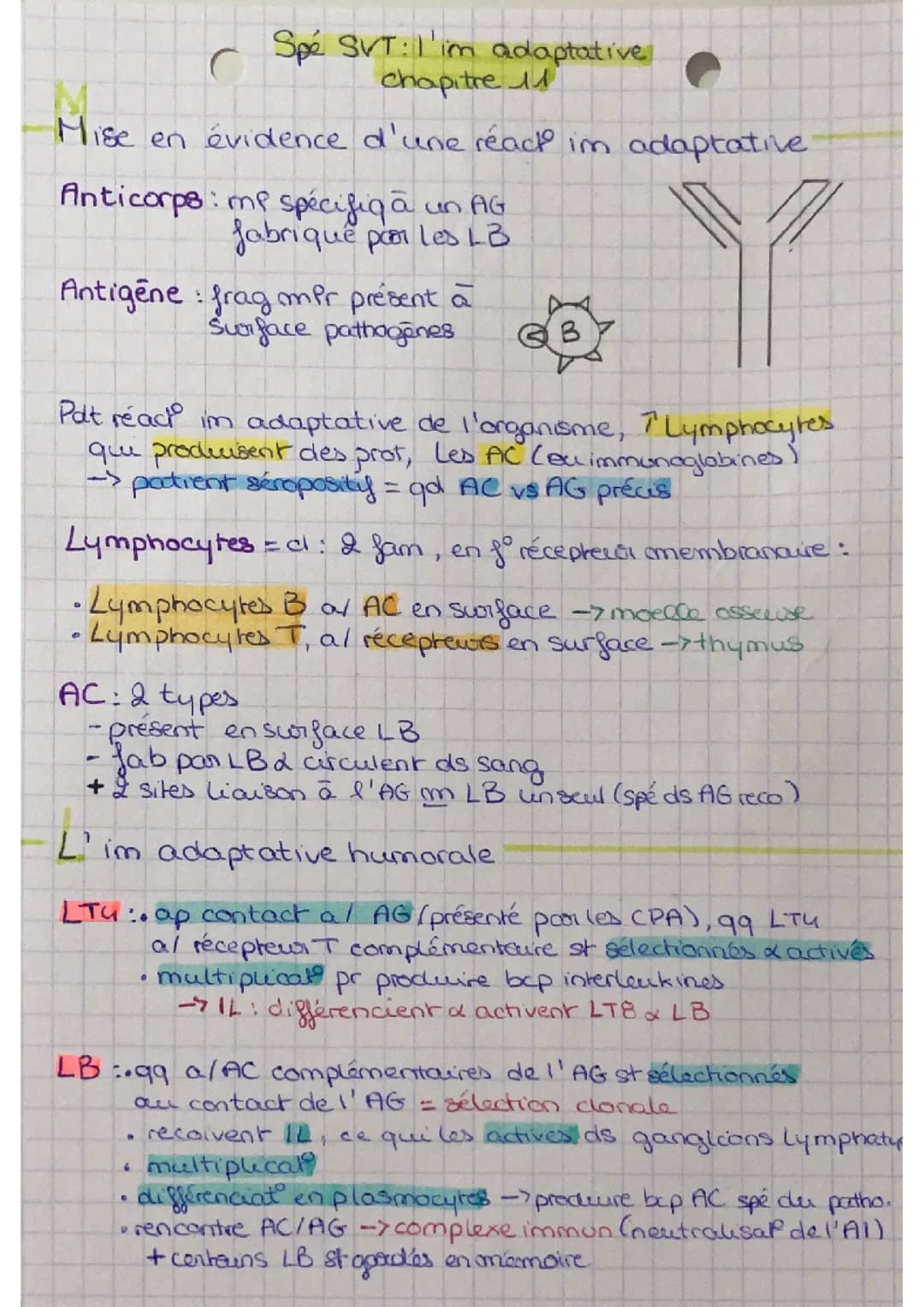 Spécialité svt :