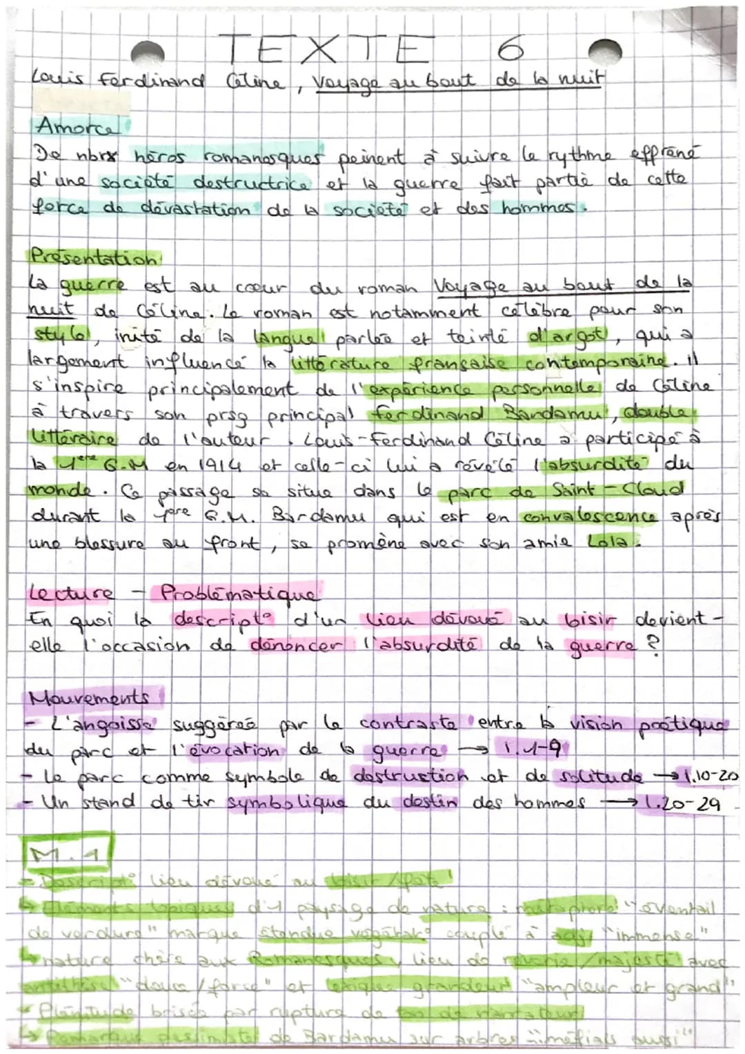 TEXTE
Louis Ferdinand Celine
T
a
-
Voyage au bout de la nuit
Amorce
Je nors héros romanosques peinent à suivre le rythime opprêne
d'une soci
